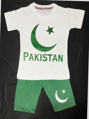2 Pcs Unisex Cotton Printed Shirt And Shorts Set thumbnail 2