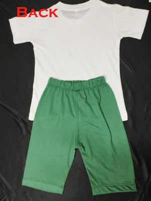 2 Pcs Unisex Cotton Printed Shirt And Shorts Set thumbnail 3