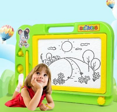 Plastic Magnetic Drawing Board for Kids - 1 Pc Fun with Animals for Girls and Boys (Ages 1-10)