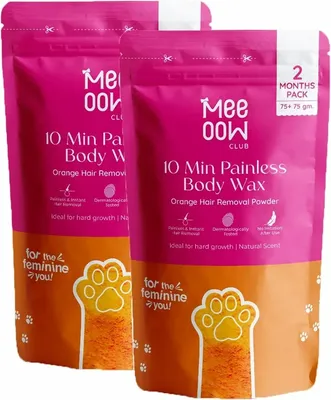 Meow 10 Min Painless Body Wax 50g Orange thumbnail 4