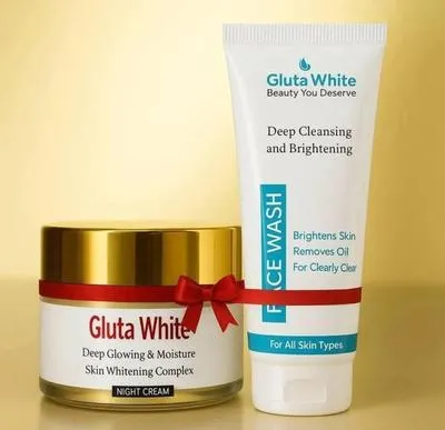 2 in 1 Skincare Bundle: Whitening Cream & Face Wash - 2 Pcs
