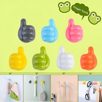 Silicone Thumb Shaped Wall Hooks