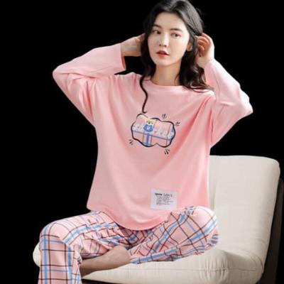 2 Pcs Women's Stitched Cotton Jersey Printed Night Suit
