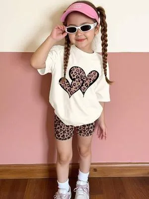 2 Pcs Girl's Stitched Jersey Printed Night Suit
