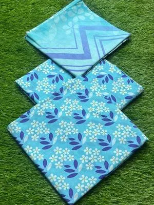 3 Pcs Women's Unstitched Digital Print Suit