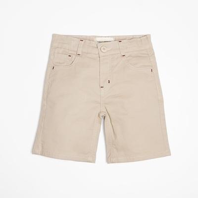 Zero & Beyond-Khaki Twill Shorts