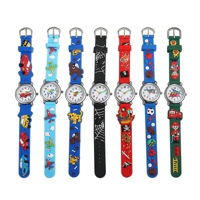Multicolored Printed Analogue Kids Watch Pack of 2 Pcs thumbnail 3