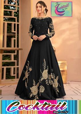 Stunning Black Embroidered Maxi - 1 Pc Women's Stitched Glam