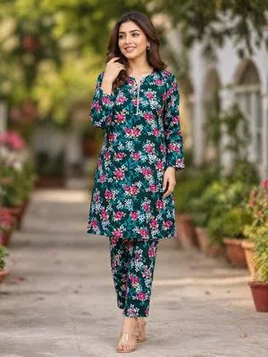 Multicolor Printed Cotton Lawn 2Pcs Set