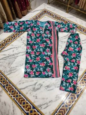 Multicolor Printed Cotton Lawn 2Pcs Set thumbnail 3