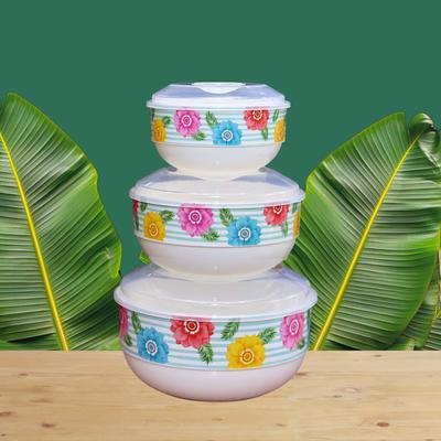 3 Pcs White Plastic Bowl Set for All Occasions