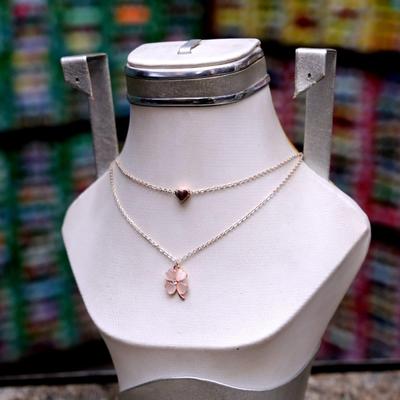 2 Layered Women's Indian Necklace Chain