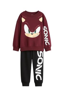 2 Pcs Girl's Polyester Printed Tracksuit