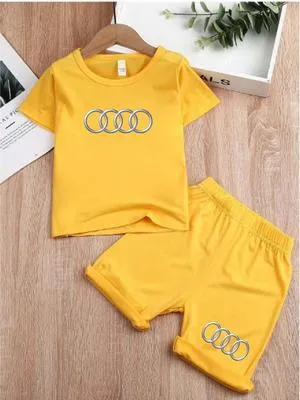 AUDI 2 Pcs Boy's Polyester Printed Tracksuit