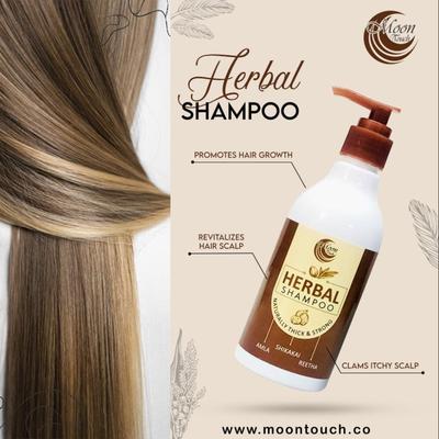 Moon Touch- Organic Herbal Shampoo (Promotes Hair Growth & Enhance Hair Texture)