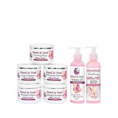 Moon Touch-Hand & Foot Set Mani Pedi Cure Kit (7Pcs) + Free Pink Glow Soap