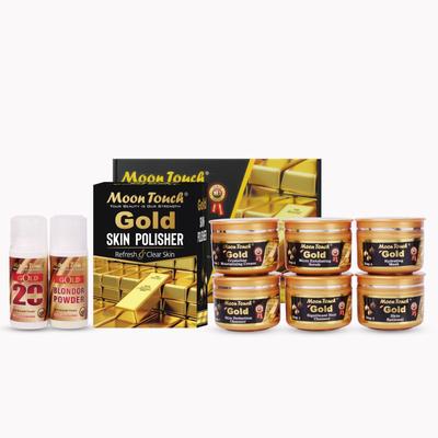 Moon Touch-Gold Facial Set 50ml With Mini Polisher + Free Magic Sponge