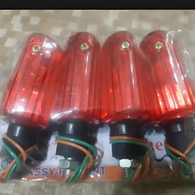  Fancy indicator For Bike Mini Size Red Color 4 Pc