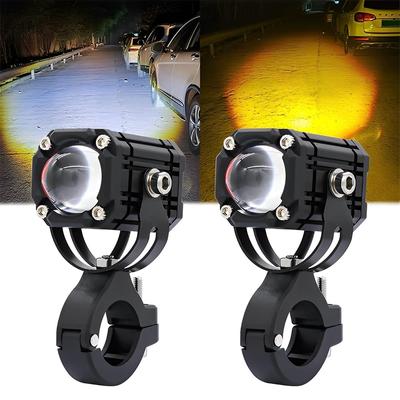 Motorcycle LED Auxiliary Headlight – High/Low Beam, Super Bright Fog & Driving Light