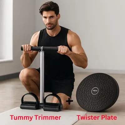 Twister Exercise Machine & Tummy Trimmer | Home Gym Fitness Equipment Set 