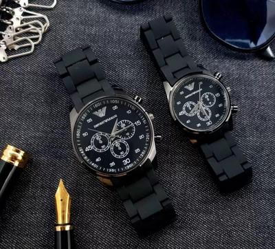 Couple's Chronograph Watches - Black
