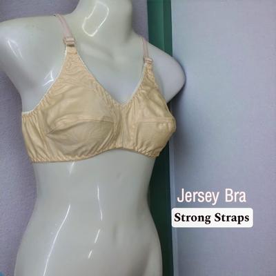 Comfortable Non-Padded Jersey Bra - Plain Design, 1 Pcs