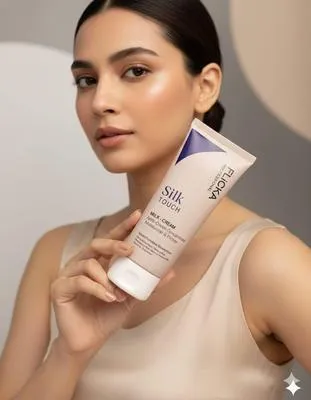 Flicka Slik Touch Moisturizing Foundation Primer For Glowing Skin Long Lasting 60 Gram 1 PC