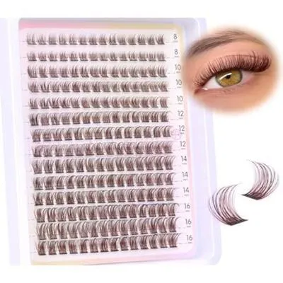 Pre Glued Eyelash Clusters, Wispy Eyelashes Extension Box, Make Your On Lashes