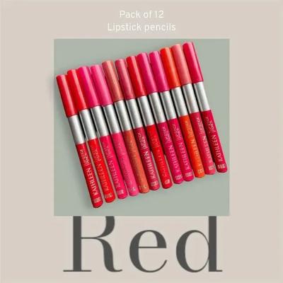 12 Pcs Kathleen Multicolor High Pigmented Lip Pencil
