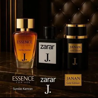 Janan Zarar Essence Perfume Set Citrus Unisex 3 Bottles Black thumbnail 2