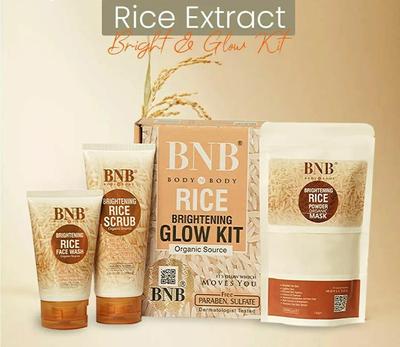 3 in 1 Rice Whitening And Glowing Facial Kit 