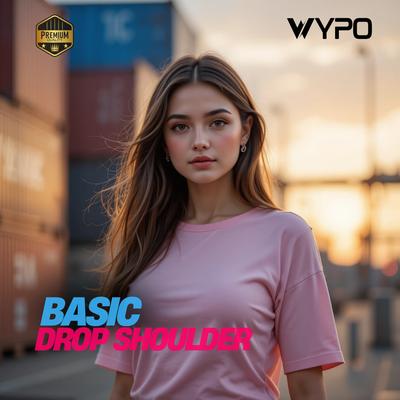 Girls' Oversized Cotton T-Shirtwith Drop Shoulder Design| Perfect for Relaxing& Outings | WYPO