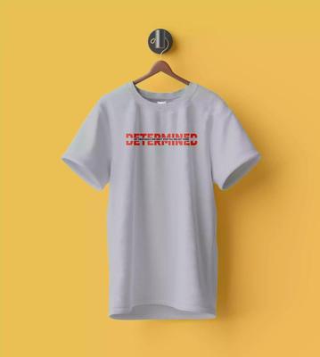 WYPO T-Shirt for Man Cotton Printed Graphic T-Shirt - Crewneck, Grey