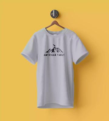 WYPO T-Shirt for Men Cotton Printed Graphic T-Shirt - Crewneck, Grey