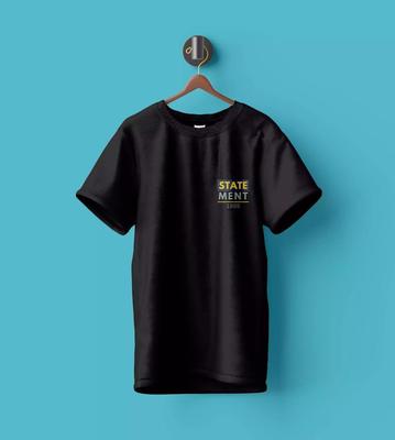 WYPO T-Shirt Brand Cotton Printed Graphic Round neck T-Shirt,  Black