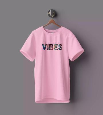 WYPO Cotton Summer T-Shirt for Man Round neck Branded, Pink