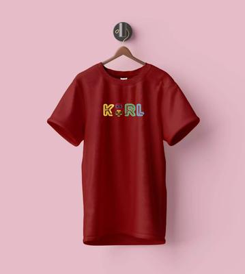 Brand T-Shirt Premium Cotton Fabric - Crewneck Maroon