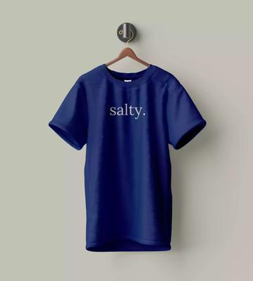 WYPO-  Printed Graphic T-Shirt for Girl -Crewneck, Dark Blue