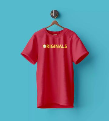 WYPO- Western Style  Printed Graphic T-Shirt -Crewneck, Red