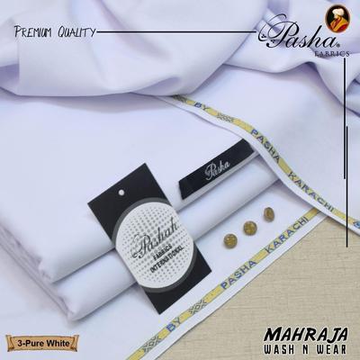 Men's Unstitched Wash And Wear Plain Suit