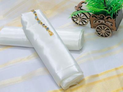 3 Pcs Women's Unstitched Fancy Chamki Kattan Plain Suit