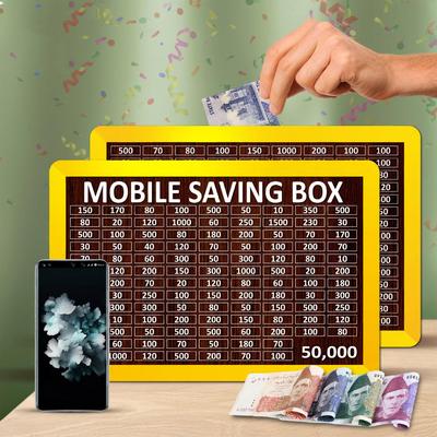50,000 PKR Target Mobile Saving Box I Daily Money Saving Box