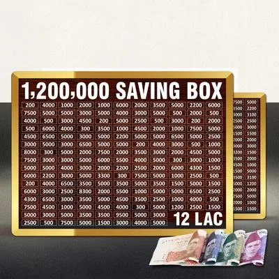 12 Lakh Saving Wooden Money Box With Premium Quality I Saving Box I Saving Box Money I Money Saving Box