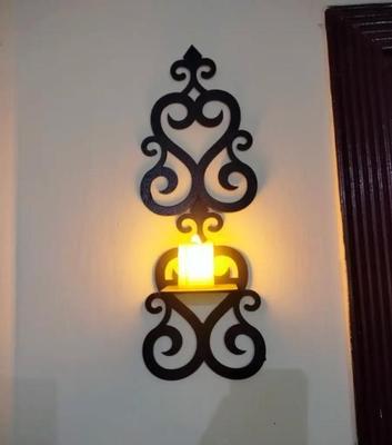 Modern Black Wall Shelves Set of 2 Decorative Wall Art 14" thumbnail 7