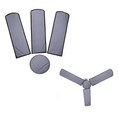Pack of 01 Fan Cover Complete Set , Including 3 Blade Covers and 1 Motor Cover , Dust Proof and Moisture Proof Best Quality Stuff