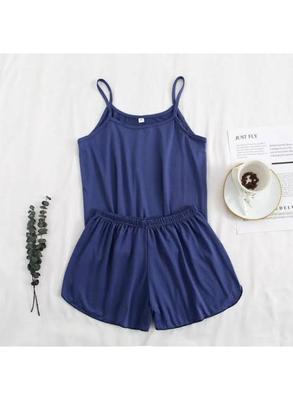 Cotton Jersey Plain Comfortable And Breathable Camisole Set