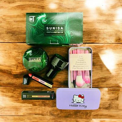 Ultimate 3 in 1 Makeup Deal: Foundation, Lipsticks & Brushes Set