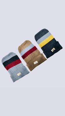 Men's Wool Textured Cap, Pack Of 3