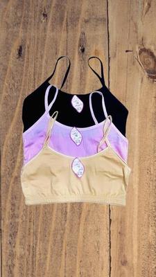 Summer Cotton Bra Top, Pack Of 3