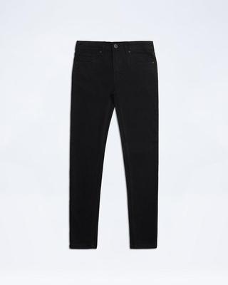 Men's Plain Black Denim Jeans - 1 Pc Casual Wear